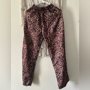 Chic Animal Print Jogger Pants